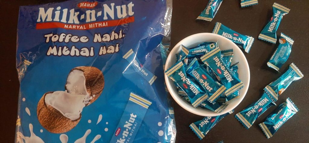 Mahak Milk-N-Nut Toffee Candy