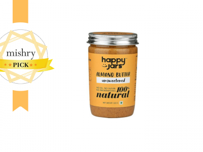 Happy Jars 100% Natural Unsweetened Almond Butter-mishry