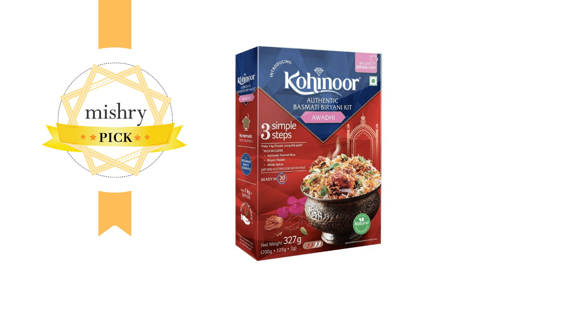 Kohinoor’s Awadhi Biryani Kit-mishry