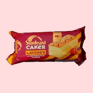 Sunfeast Caker Layered With Butterscotch Flavor