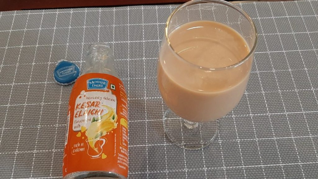 Tasting of the Mother Dairy Kesar Elaichi Flavoured Milk