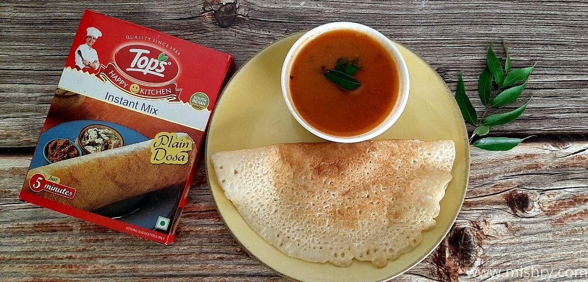 Tops Plain Dosa Instant Mix Review