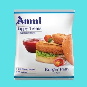 amul happy treats veg burger patty