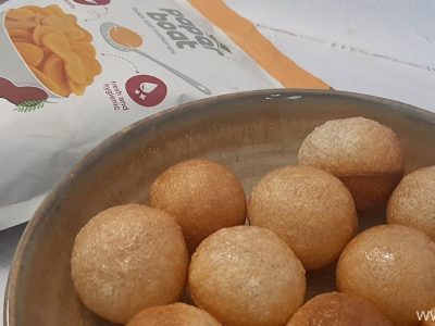 paper boat pani puri pellets