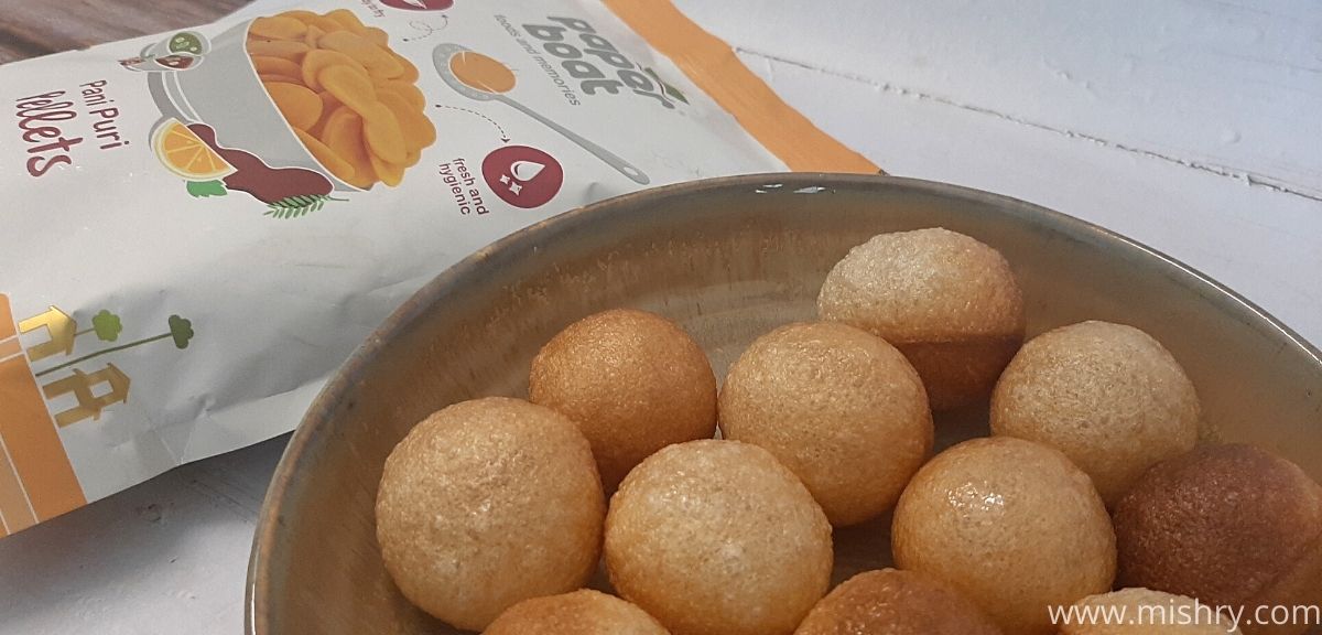 paper boat pani puri pellets