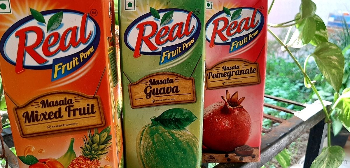 real fruit juices