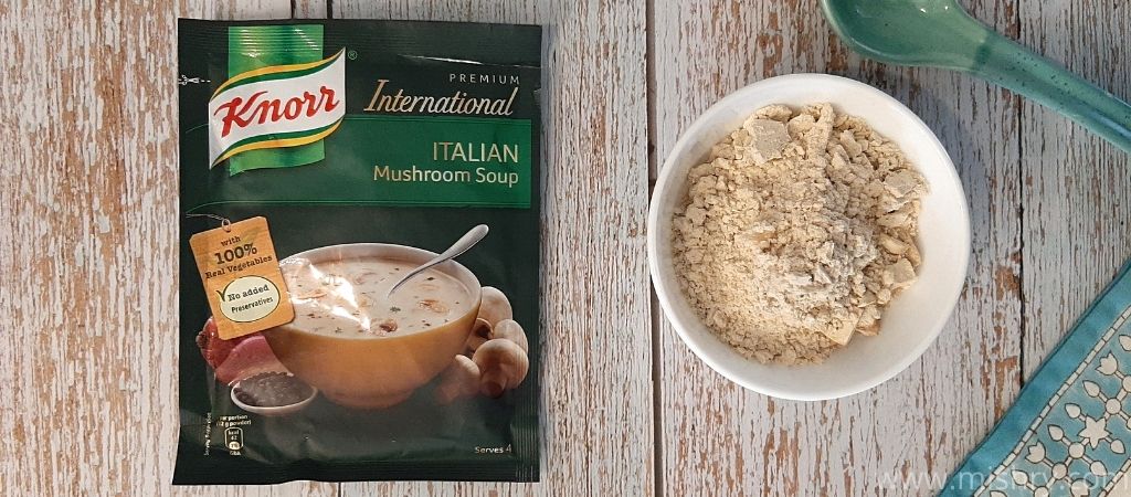 इटालियन मशरूम सूप पैक की सामग्री