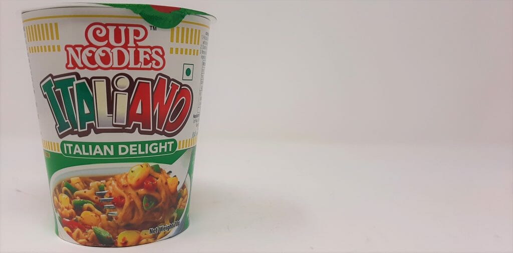 कप नूडल्स इटालियानो - पैकेजिंग