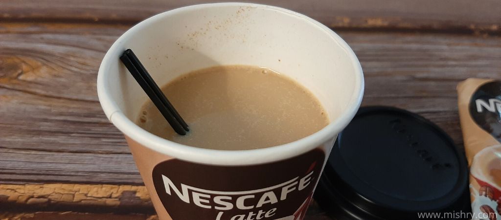 नैस्कैफे लाटे कॉफी कप रिव्यू