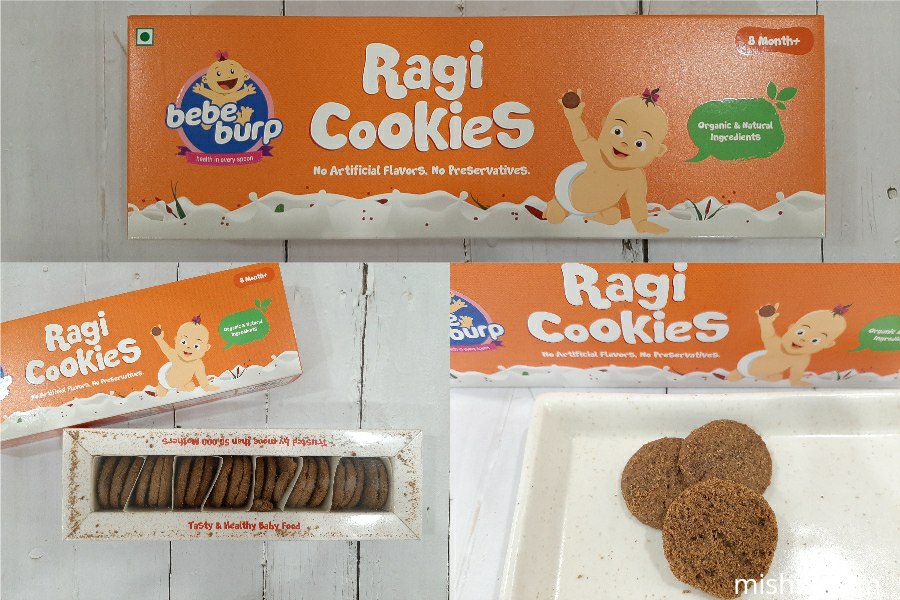 बेबी बर्प रागी कुकीज़ - पैकेजिंग