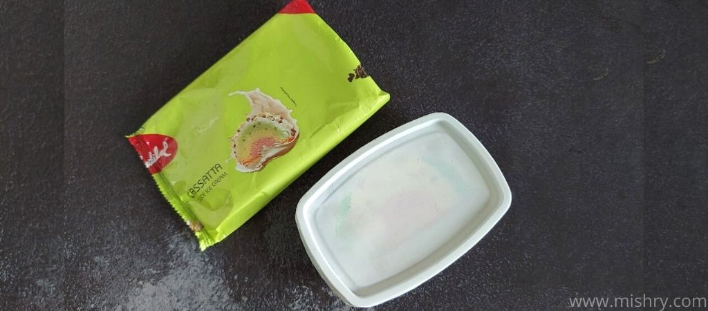 वाडीलाल कसाटा आइसक्रीम - पैकेजिंग